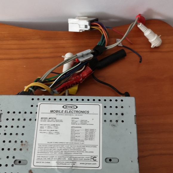 Jensen CD Car Stereo for Repair or Parts, Not Tested, Model MP5720 - Picture 4 of 7